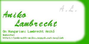 aniko lambrecht business card